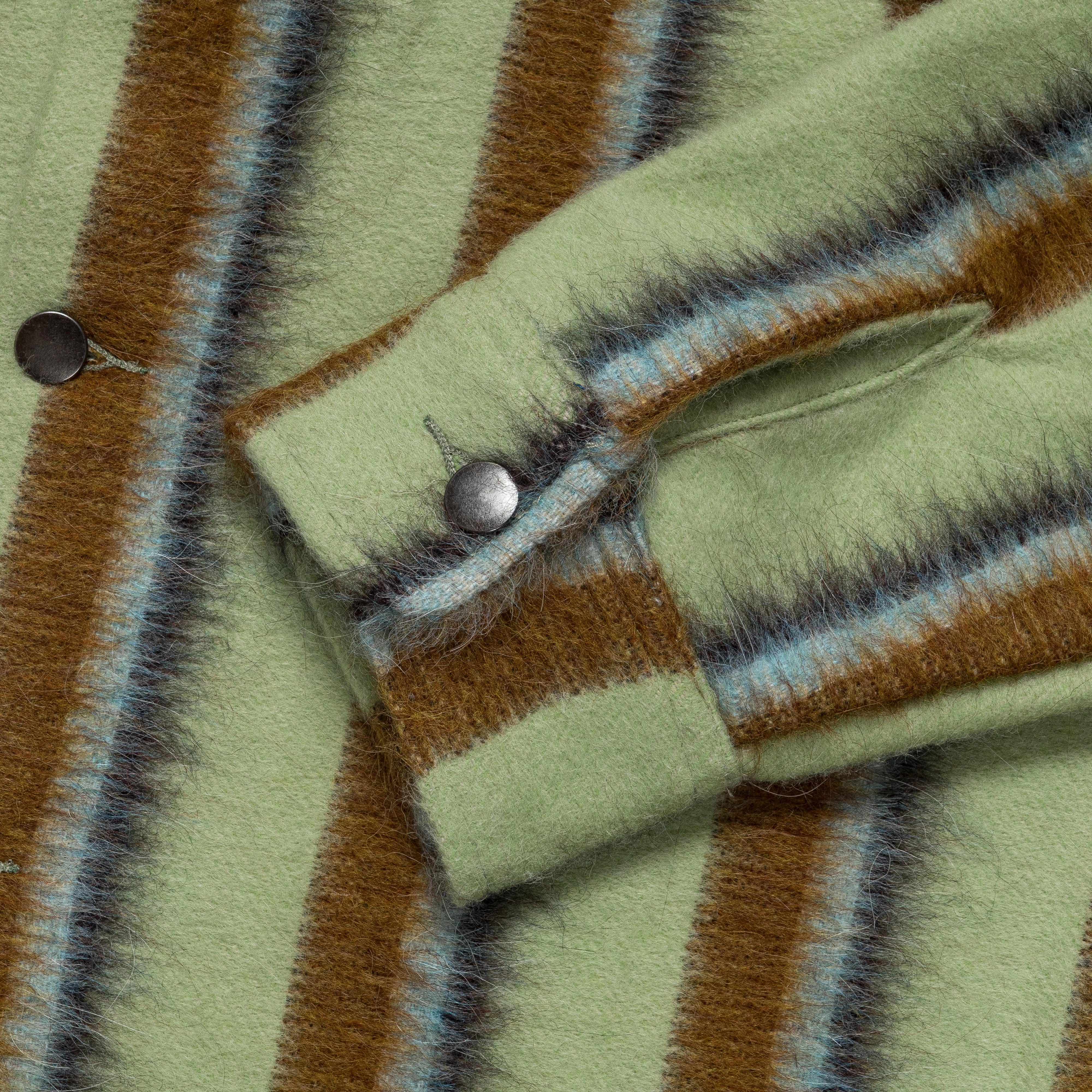Work Jacket - Green Stripe
