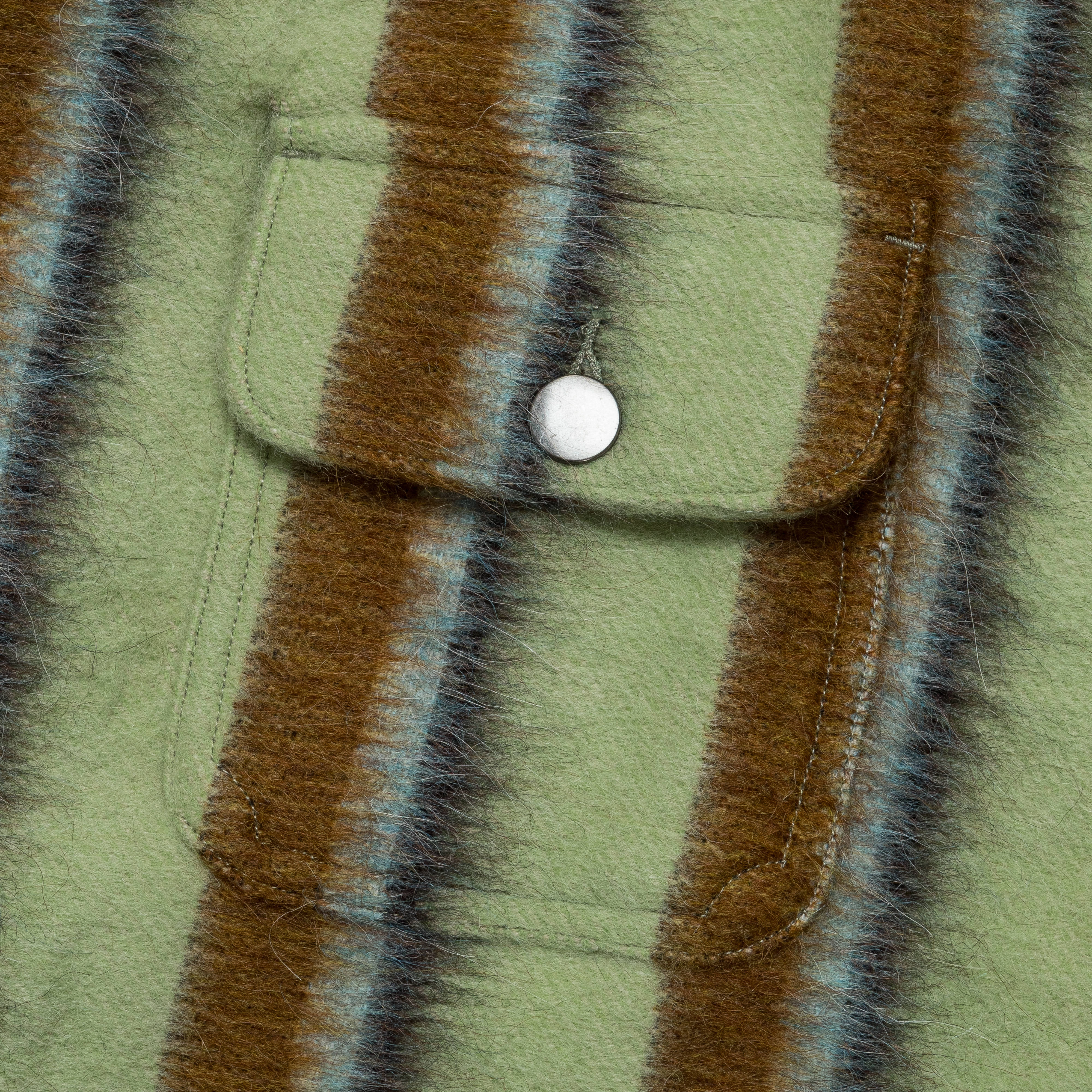 Work Jacket - Green Stripe