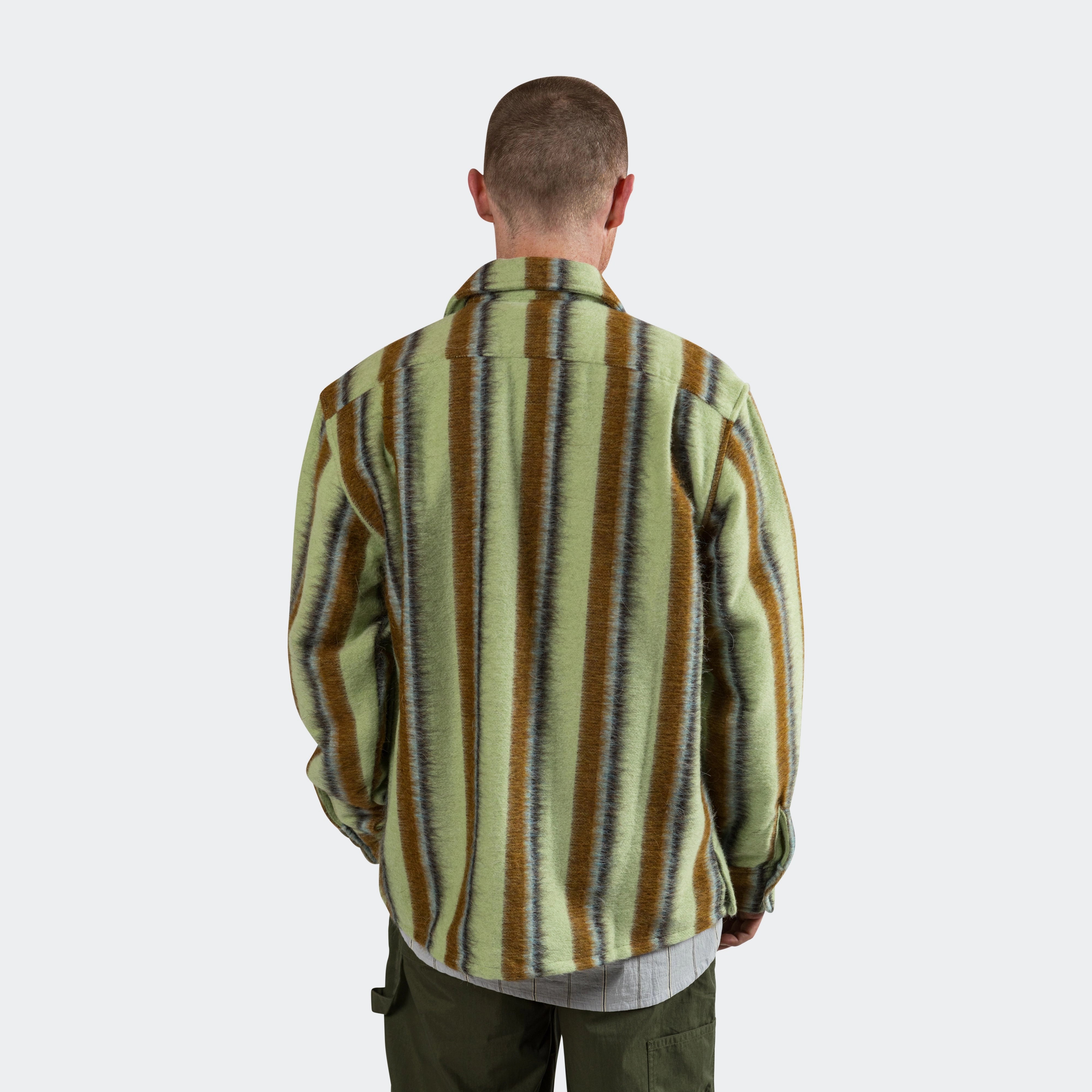 Work Jacket - Green Stripe